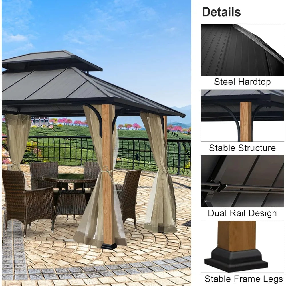 10x12 ft. Outdoor Insulated Hardtop Gazebo