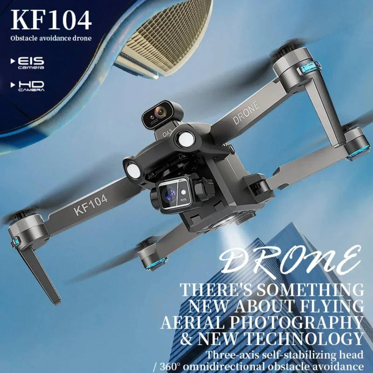 KF104 MAX2 GPS Drone 4K Prof. Obstacle Avoidance Touch Screen FPV Brushless Drone