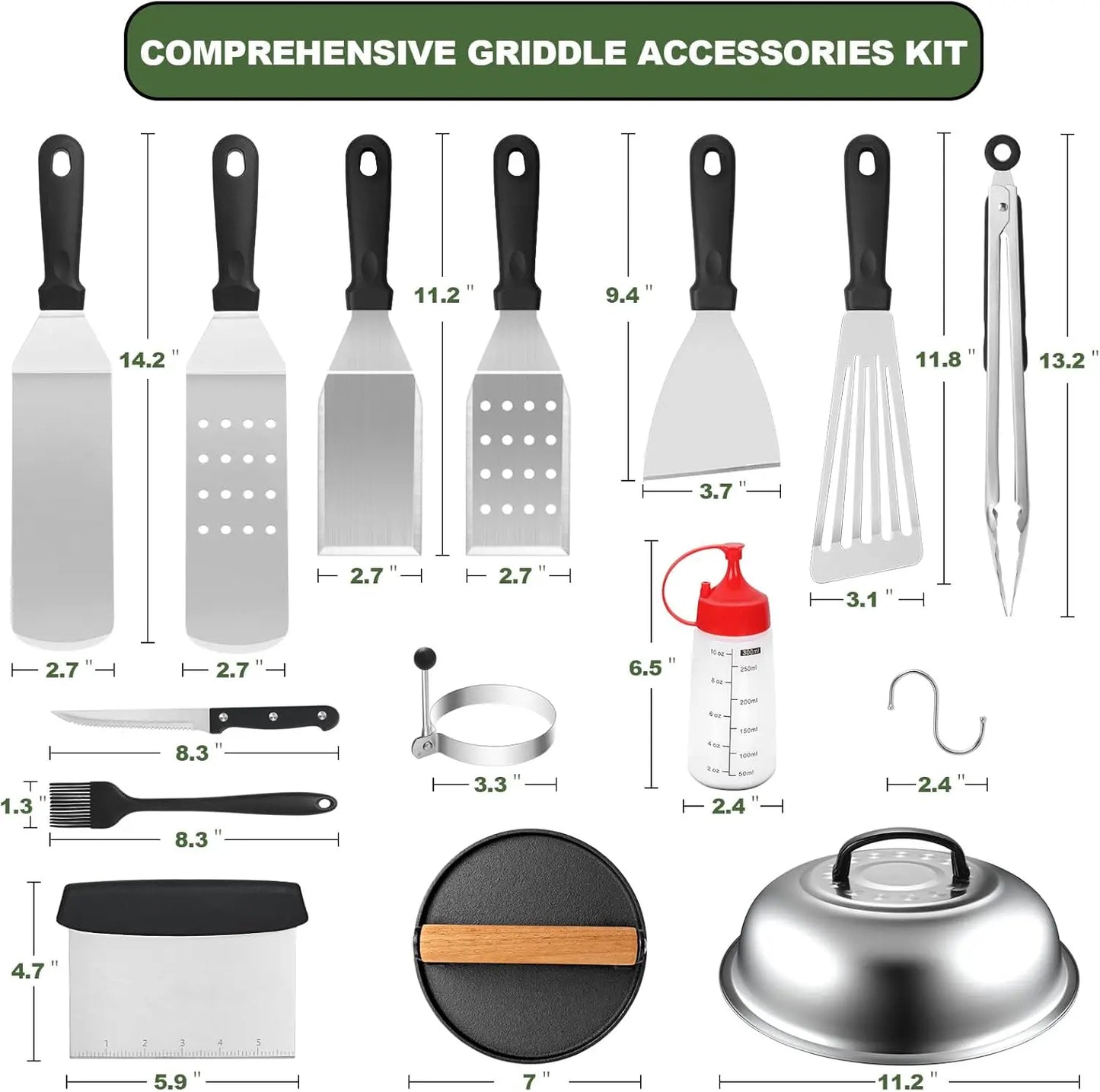 Griddle Accessories Set of 30, Accessories Set