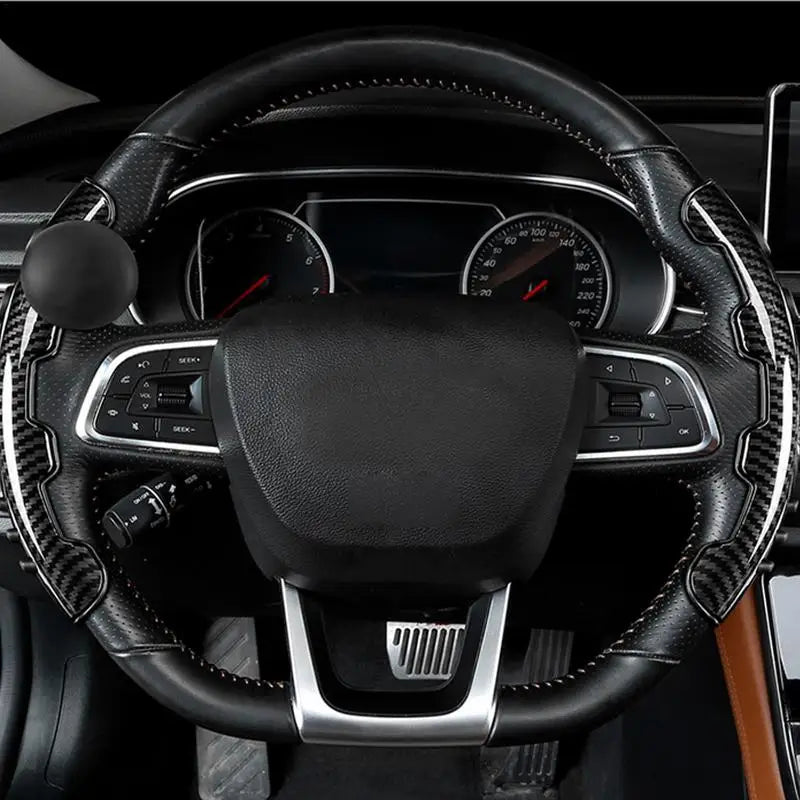 Universal Steering Wheel Cover Non-Slip Universal Auto Grip Cover 3D Structure Car Interior Accessory For The Elderly Women And