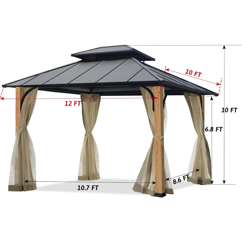 10x12 ft. Outdoor Insulated Hardtop Gazebo