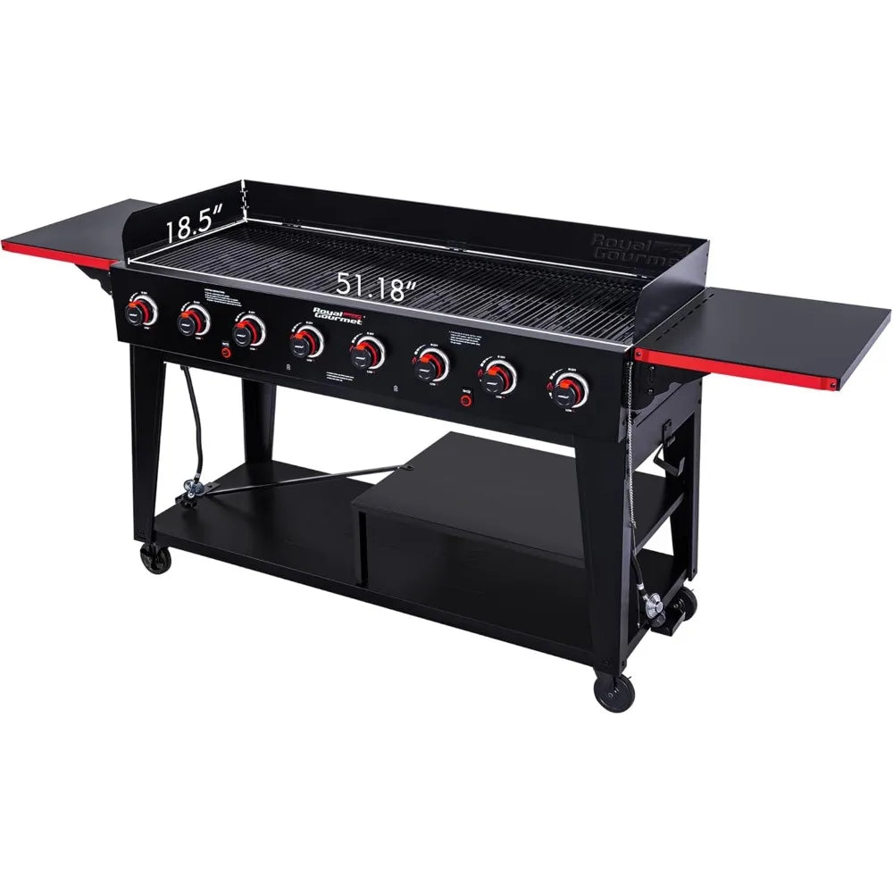 GB8003 8-Burner Gas Grill, 104,000 BTU Large Event Propane Grill