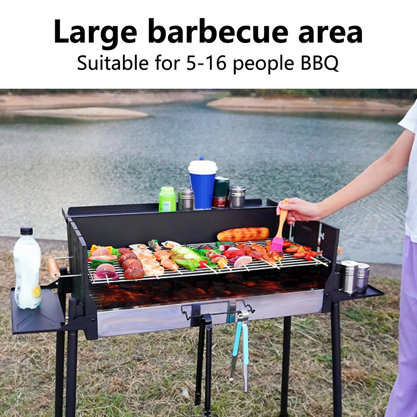 Barbecue Oven Household BBQ Grill Outdoor Smokeless Charcoal