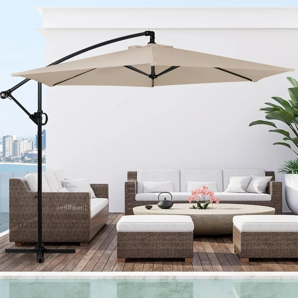 Patio Offset Umbrella w/Easy Tilt Adjustment