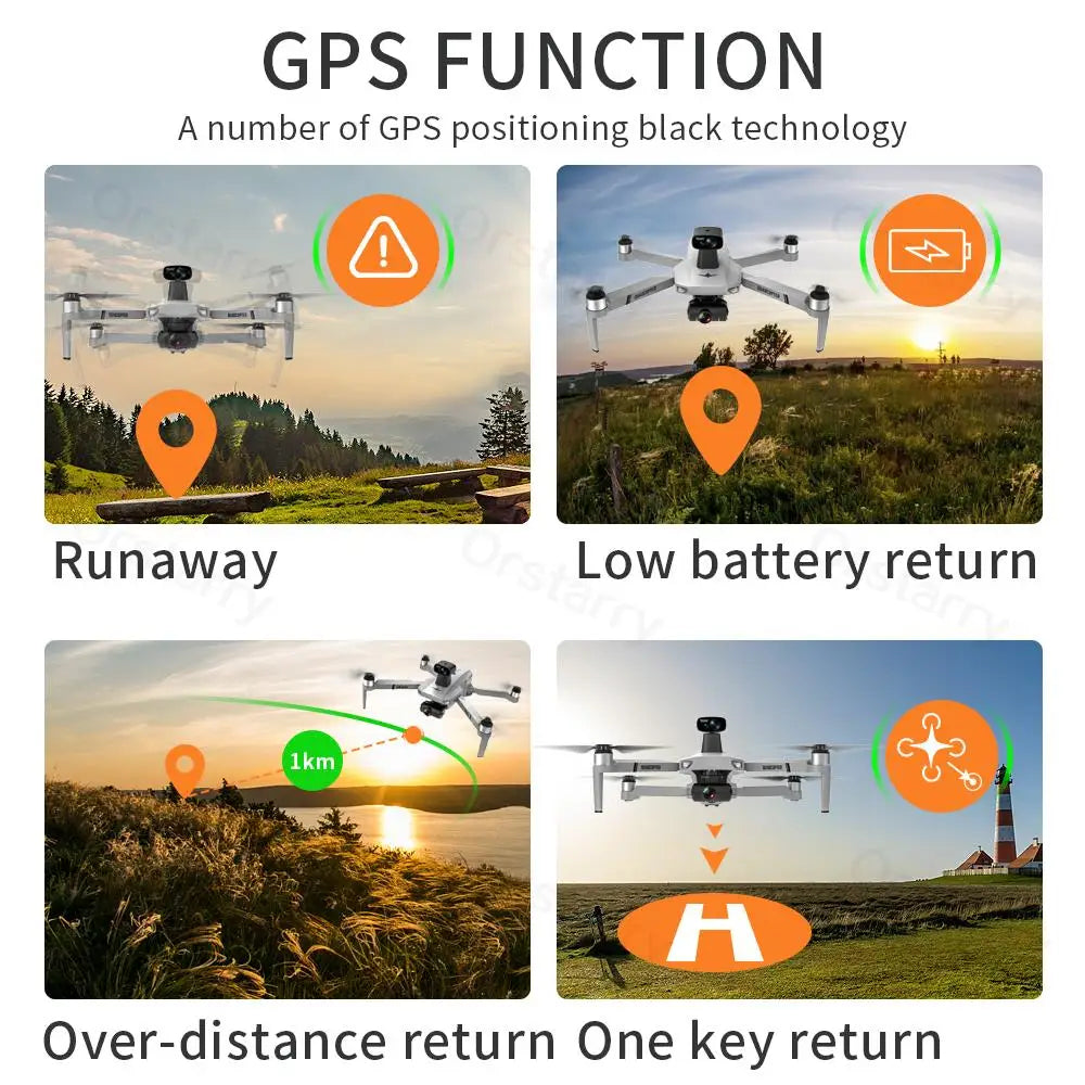 GPS 4K Profesional 8K HD Camera RC Distance 1200M