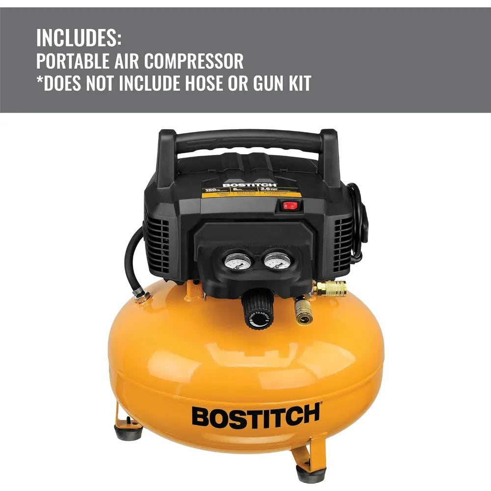 Air Compressor Kit, Oil-Free, 6 Gallon, 150 PSI