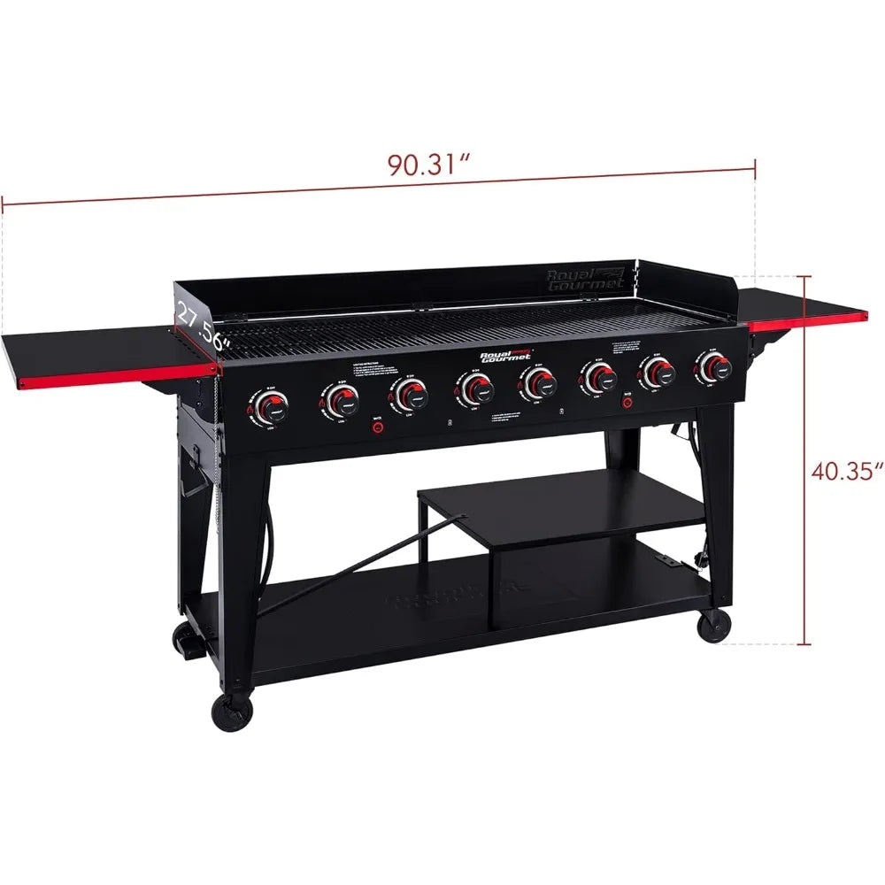 GB8003 8-Burner Gas Grill, 104,000 BTU Large Event Propane Grill