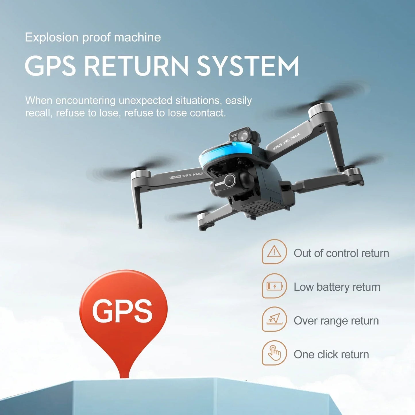 8K HD Camera 2-Axis Gimbal Anti-Shake Aerial Photography