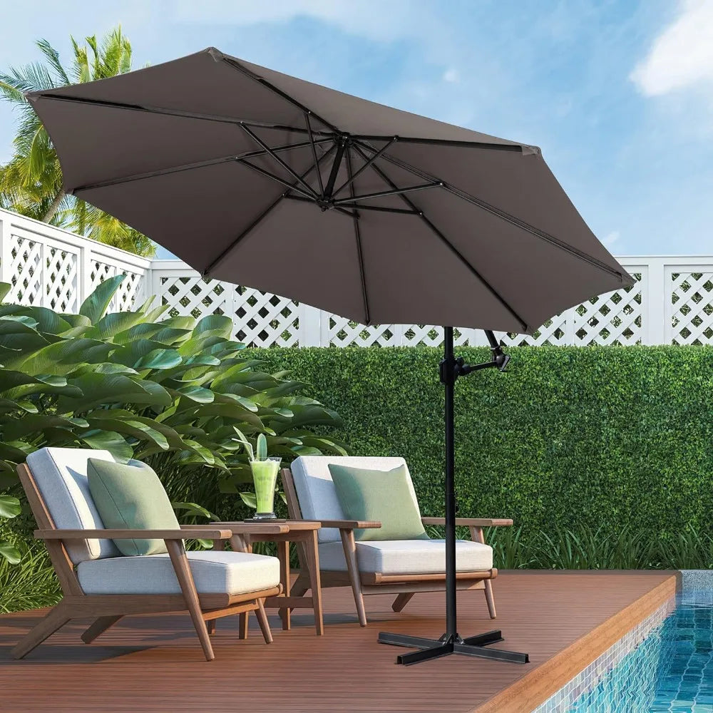 Patio Offset Umbrella w/Easy Tilt Adjustment