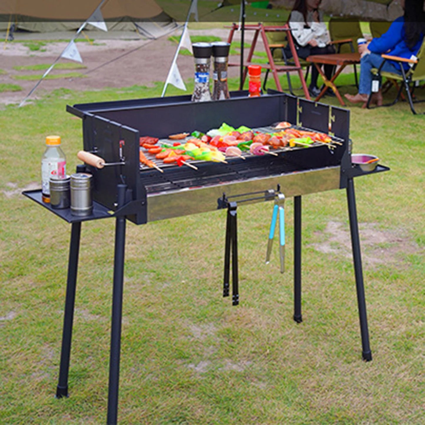 Barbecue Oven Household BBQ Grill Outdoor Smokeless Charcoal