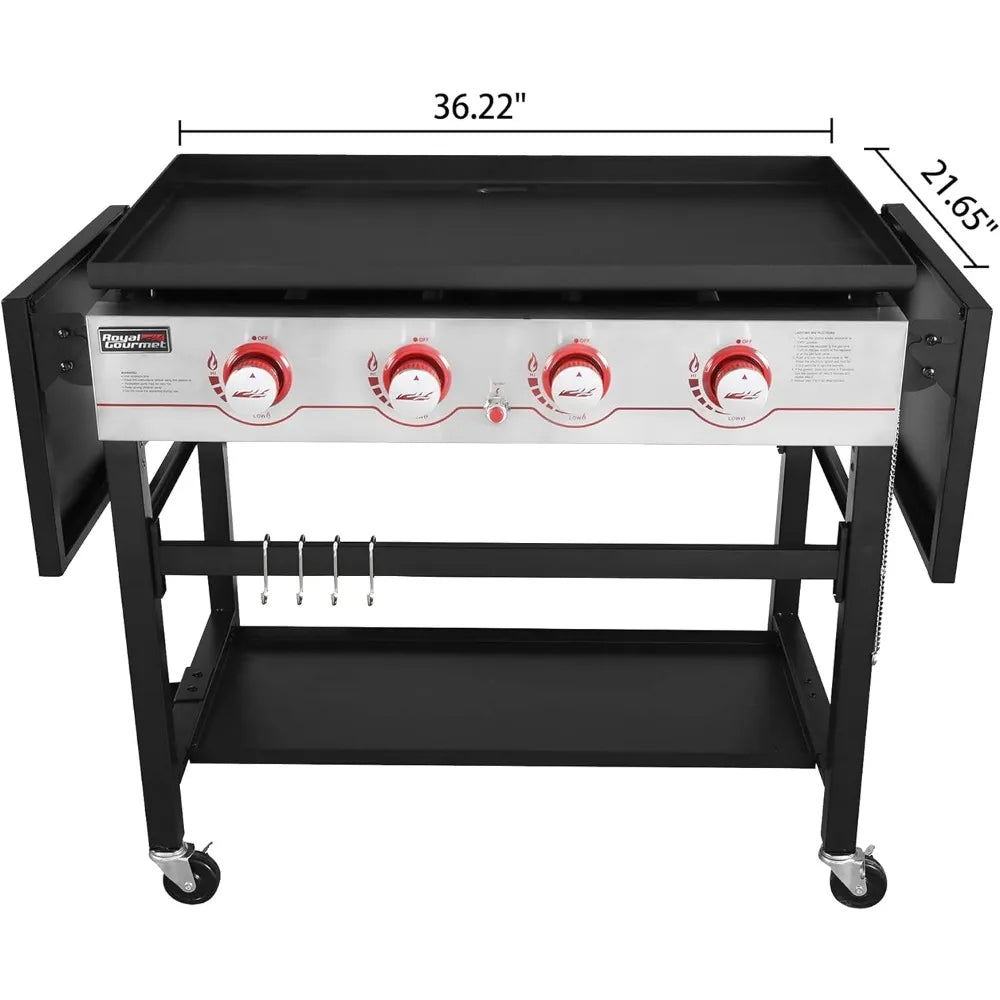 Royal Gourmet GB4000 36-inch 4-Burner Flat Top