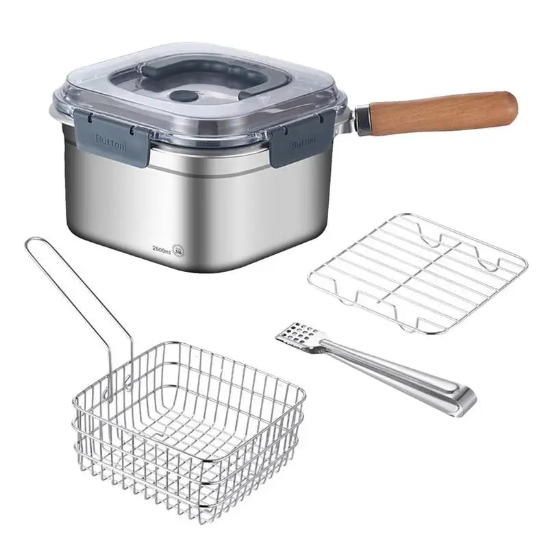 Camping Cookware Set 2500ml Square Camping Cooking Pot