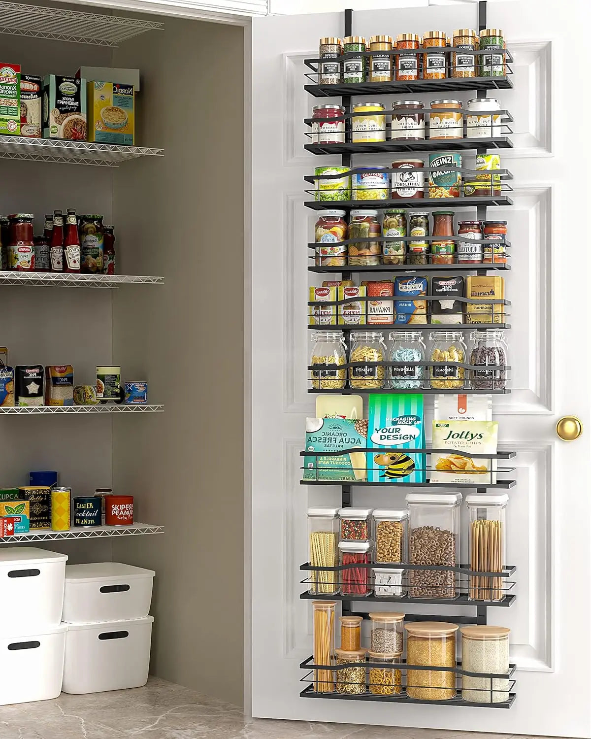 9-Tier Over The Door Pantry Organizer