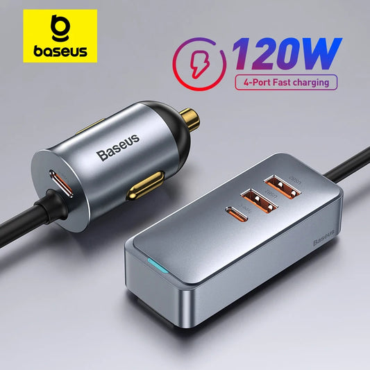 120W PD Car Charger Quick Charger