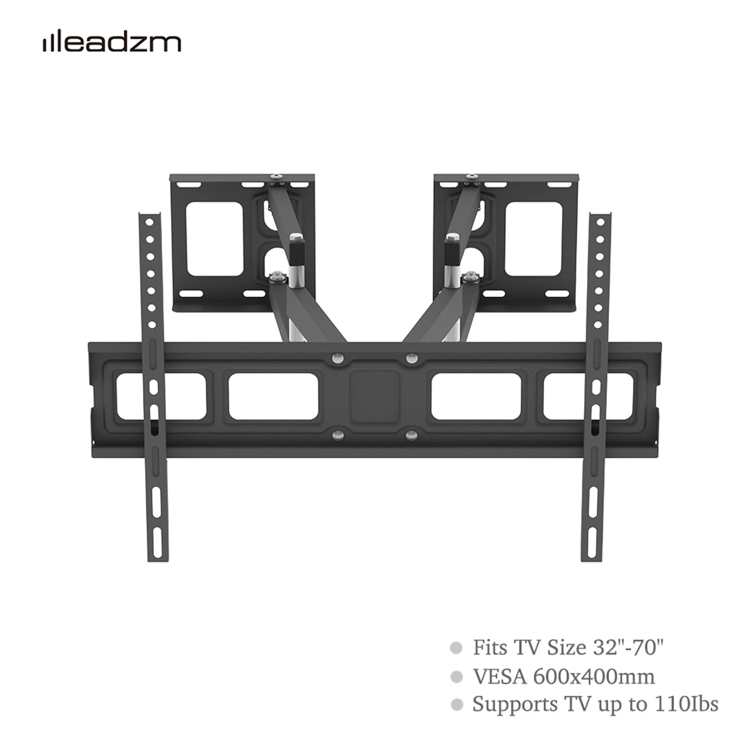 32"-70" Corner Full Motion Articulating TV Wall Mount Bracket Max Weight 50Kg VESA 600*400