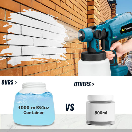 1000ML Cordless Spray Gun Makita 18V Battery