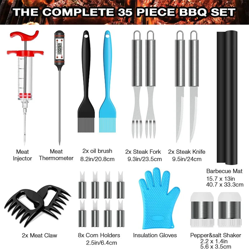 35 PCS Grill Accessories BBQ Tools Set,Stainless Steel