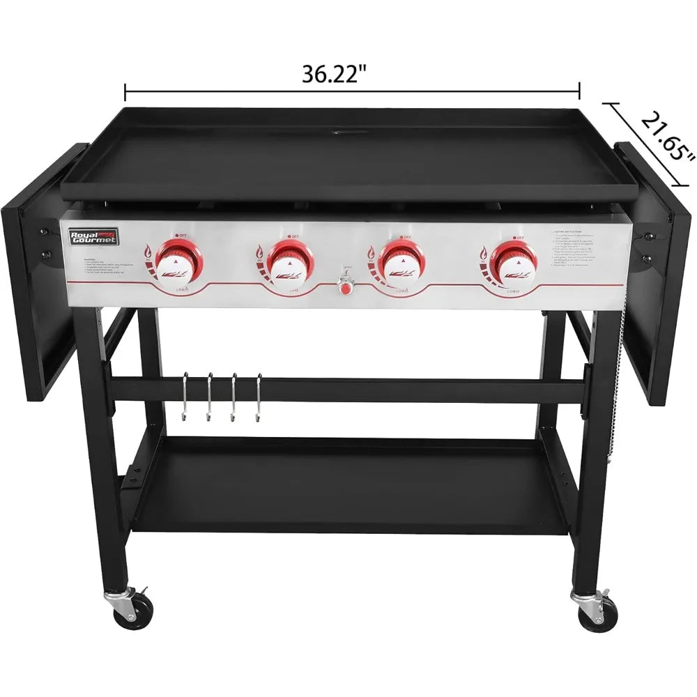 GB4000 36-inch 4-Burner Flat Top Propane Gas Griddle