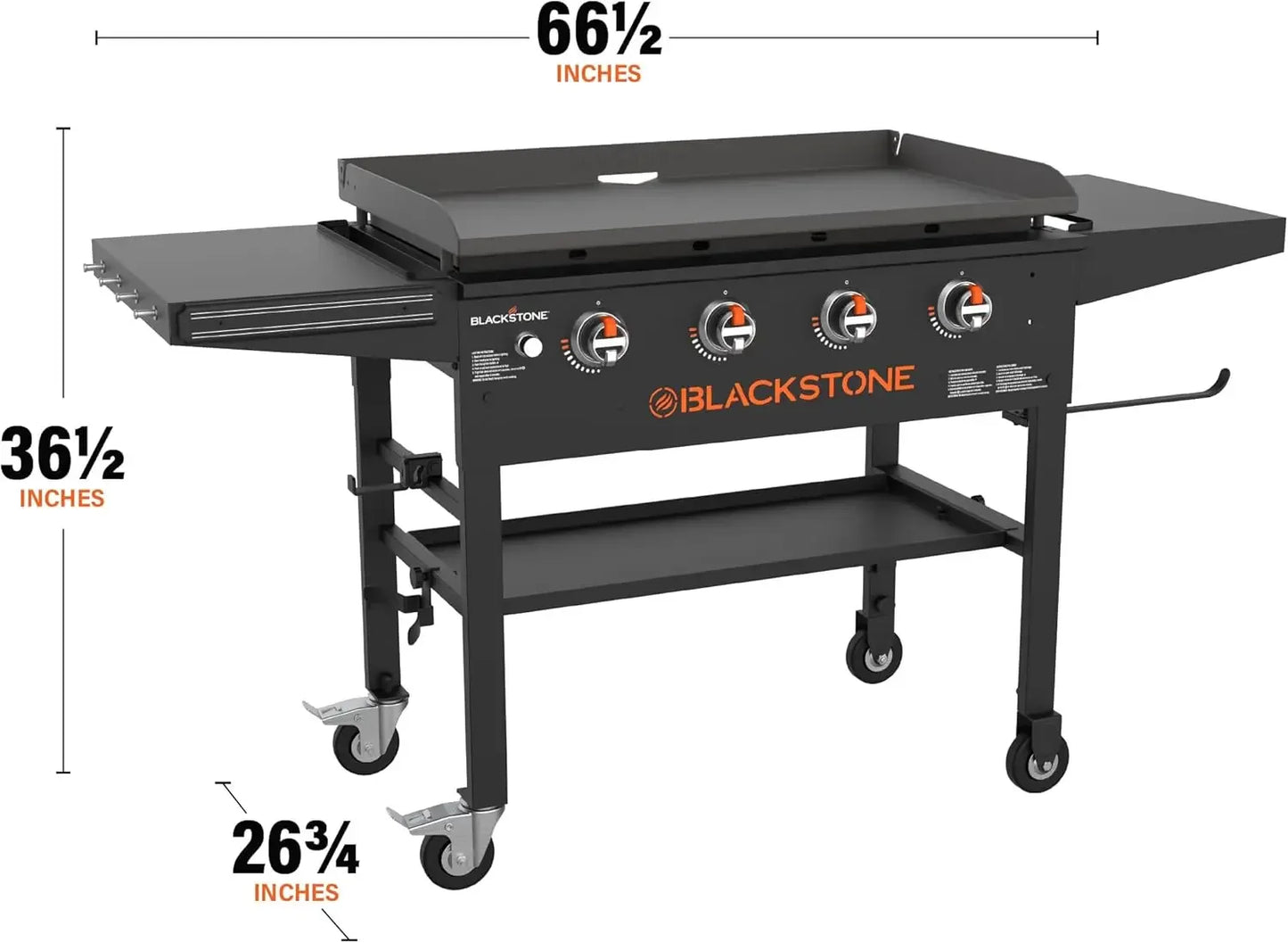 Portable Outdoor Gas Griddle 4 Burner Propane