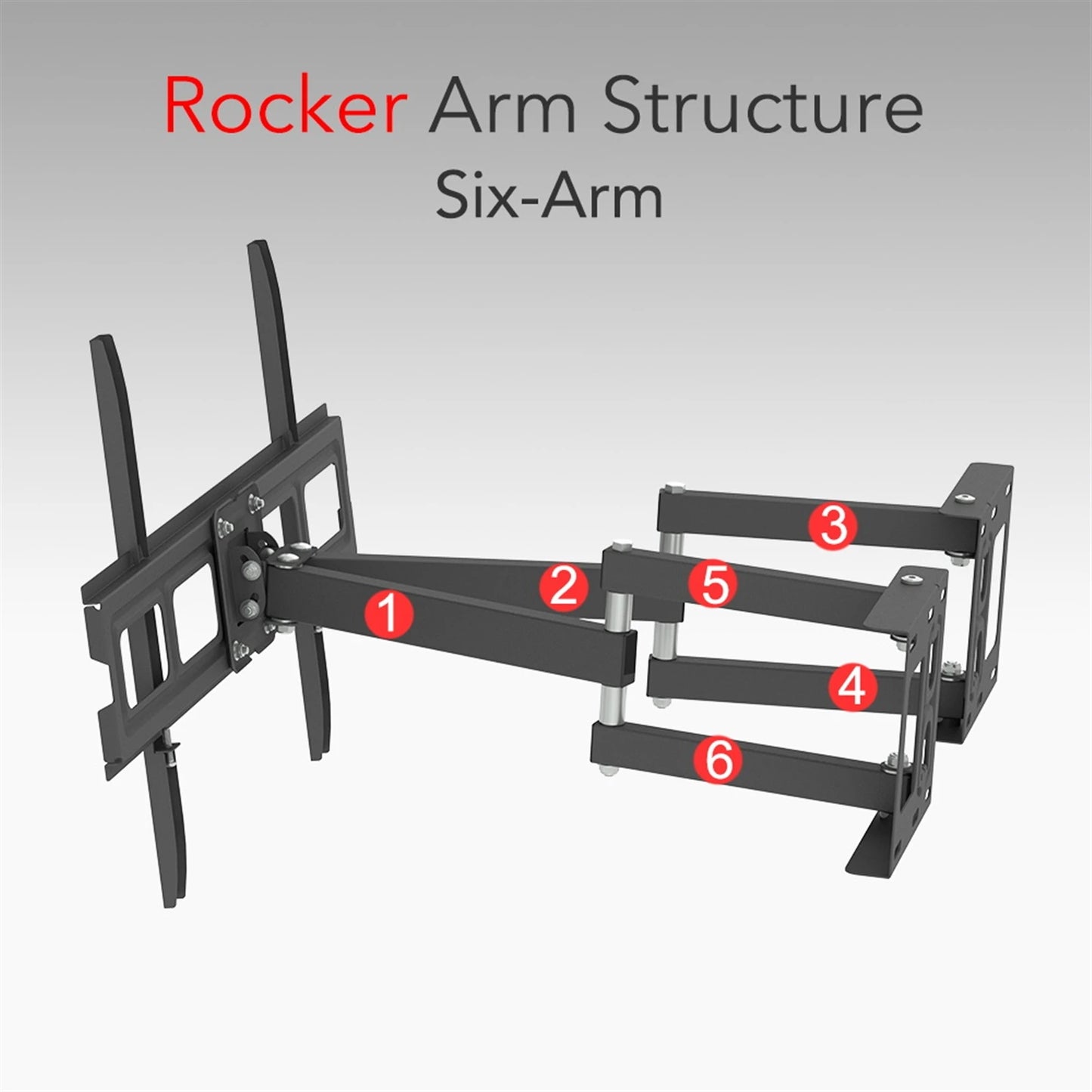 32"-70" Corner Full Motion Articulating TV Wall Mount Bracket Max Weight 50Kg VESA 600*400